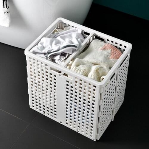 Dirty Clothes Basket Large Folding Dirty Clothes Storage with Handle Household Laundry Hamper Bathroom Classified Storage Basket