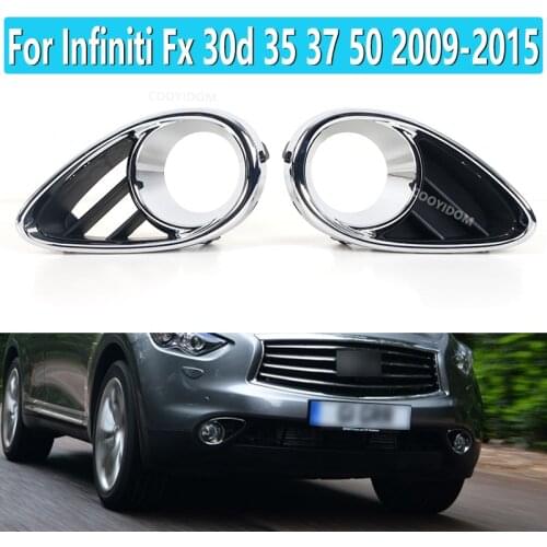 Left/Right 622573EV0A 622563EV0A Front Fog Lamp Chrome Bezel For Infiniti Fx 30d 35 37 50 2009 2010 2011 2012 2013 2014 2015