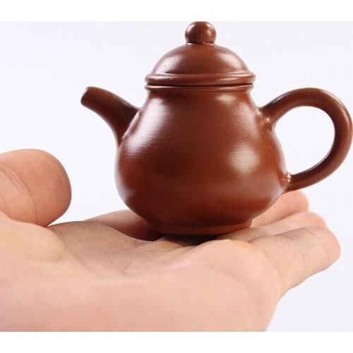Purple Clay Mini Teapot Chinese Yixing Teapots Teapet Decoration for Tea sets