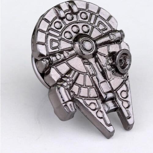 MQCHUN Millenium Falcon Delicate Pins Brooches Spacecraft Shape Brooches For Women Men Gift-40
