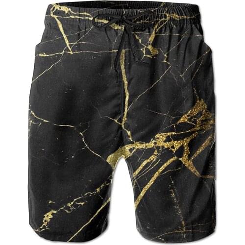 Shorts Men Black Mens 3D Printed Board Shorts Cool Beach Swim Shorts Swim Trunk