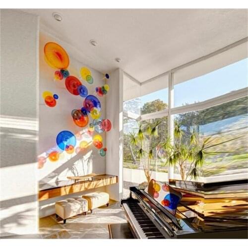 Blown Glass Wall lamps American Customized Blown Murano Glass Wall Lamps for Home Decor