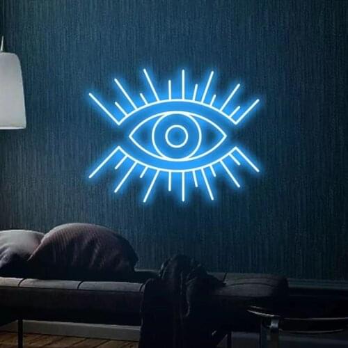 Custom Eye Sign Logo You Led Visual Bar Wall Light Neon Sign Custom Party Event Decor Led Neon Shop Party Gift Home Wall Decor