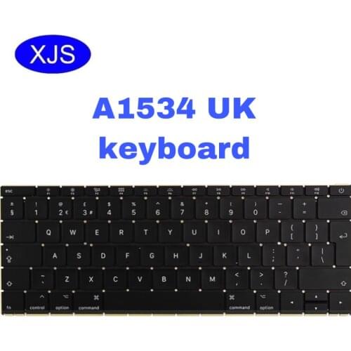 New Laptop A1534 UK Keyboard for Macbook 12" A1534 UK English Keyboard 2015 2016 2017 Year