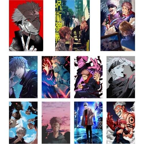 Jujutsu Kaisen Anime Silk Clothes Painting Decor Wall Art Pictures Bedroom Study Home Living Room Decoration Prints Poster