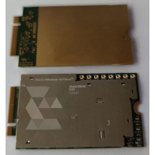 Sierra Wireless EM9190 5G NR Sub-6 GHz and mmWave Module Cat20 M.2 package Galileo, Glonass, GPS, Beidou Download 5.5 Gbps