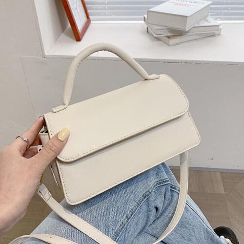 Shoulder Bag Female Designer Handbag Purse Crossbody Bag Backpack Women Retro Fashion 2021 New PU Leather Solid Color All-match