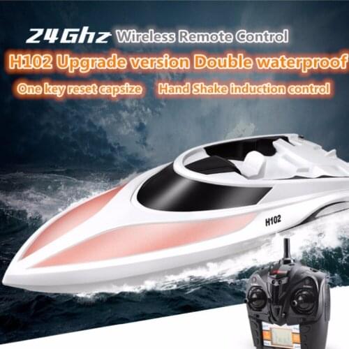 TKKJ H102 Racing Double Waterproof Rc Boat 2.4g 4ch 150m 30km/h High Speed Electric Remote Control Rc Speedboat Boat Vs Ft011