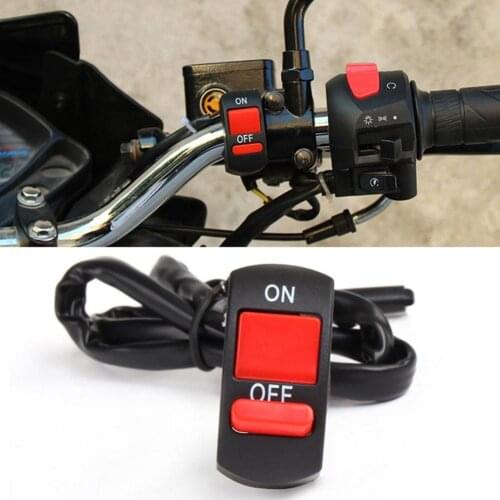 DC12V/10A Universal Motorcycle Headlight Handlebar Flameout Switch ON OFF Button