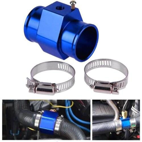 Universal Aluminium Water Temp Gauge Radiator Temperature Joint Pipe Sensor Hose Adapter 28 30 32 34 36 38 40mm