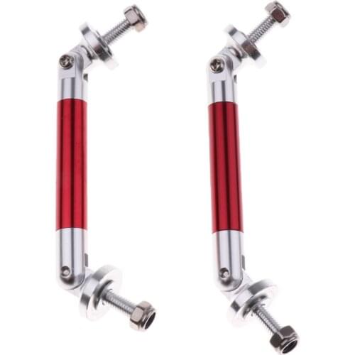 Pack of 2 7.5cm Adjustable Front Lip Wind Splitter Frame Bumper Protector Rod