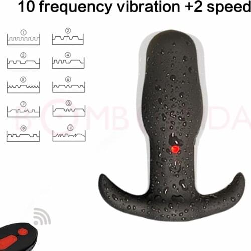10Speed Wireless Remote Vibrator Prostate Massage Butt Plugs Adult Sex Toys Anal Plug juguetes eroticos y sexuales para parejas