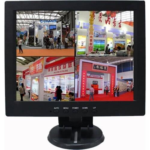 12 inch high-definition LCD computer monitor Bnc1bnc4 four image segmentation can be connected with four cameras