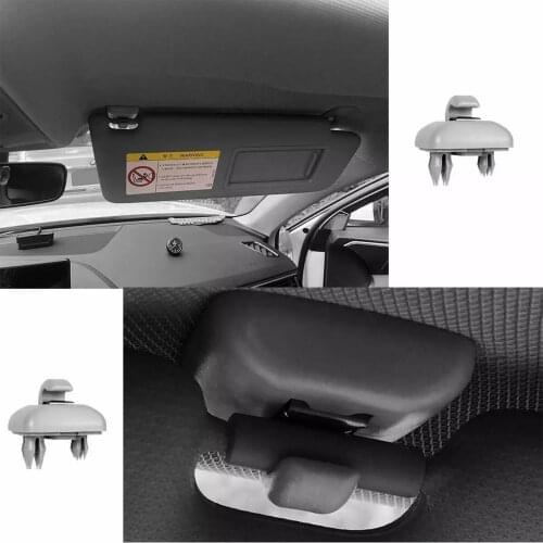 2PCS Car Sun Visor Retainer Hook Interior Sun Visor Hook Clip Buckle Bracket for Audi A6 C5 A4L A6L Q5 Q3 A5 C6