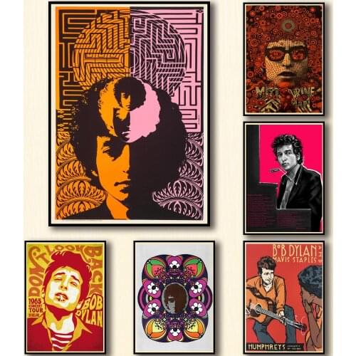 29 Designs Bob Dylan Whitepaper Poster Alternative Abstract Art Painting Funny Wall Sticker for Coffee House Bar