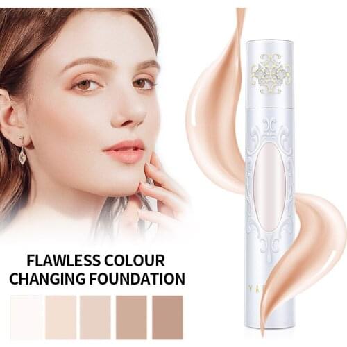 30ml Temperature-changing skin tone liquid foundation Natural concealer, brighten moisturizing color-changing liquid foundation