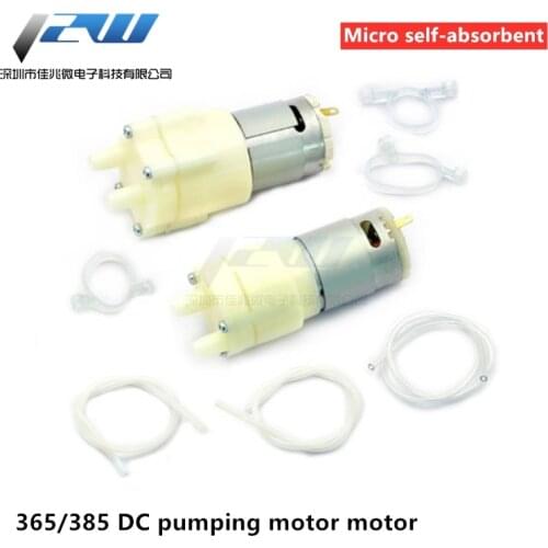 365/385 DC Pumping Motor 12V Micro Self-absorbing Water Pump Tea Set Fish Tank Round Water Air DC Diaphragm Pump Aquarium