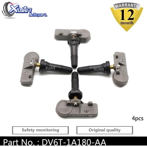 XUAN 4 PCS Tire Pressure Monitor Sensor DV6T-1A180-AA For Ford Edge Escape Expedition Explorer F-150 F-Series Tourneo Transit