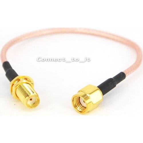 5pieces/lot) SMA pigtail cable RP SMA male to SMA female bulkhead connector Extension pigtail cable RG316 15cm