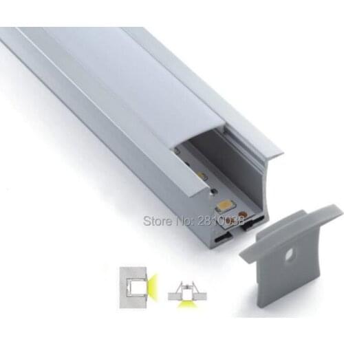 50 X 1M Sets/Lot Office lighting aluminium profile for led strips and T shape alu extrusion for ceiling or wall lamp
