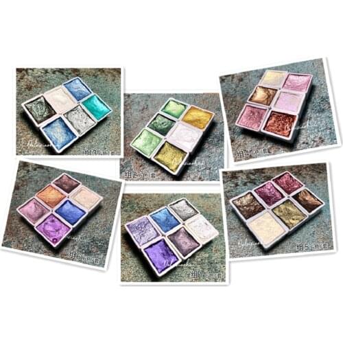 Handmade 36 Color Solid Watercolor Pearlescent Pigment painter painting acuarelas Art Supplies school supplies