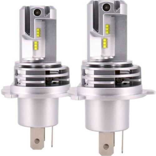 Krator 2PCS H4 HB2 9003 Lo/Hi Beam ZES LED lights Car LED Headlight Kit 60W 12000LM 6000K Led Bulb Auto Lamp Plug-in