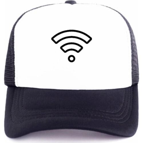 Summer mesh hat black mens baseball cap custom printed wifi duck tongue hat Snapback Cap sun hat outdoor casual hat