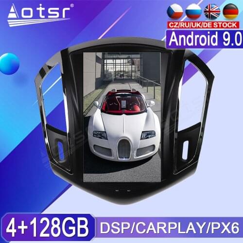 For Chevrolet Cruze Android Radio Tape Recorder 2012 2013 - 2015 Car Multimedia Player Stereo Head Unit PX6 Tesla GPS Navi 1 Din