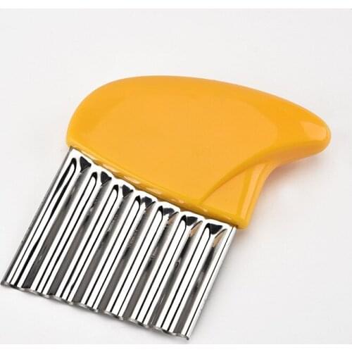 Factory whilesale stainless steel wavy cutting knife Multi-function knife cutting machine cut potatoes fries kitchen gadgets