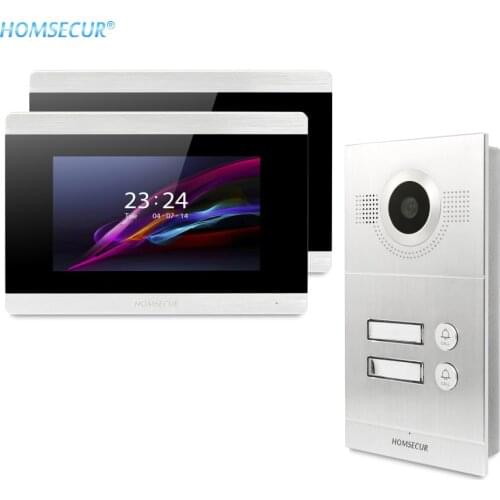 HOMSECUR 7inch Video Door Entry Phone Call System with Recording & Snapshot BC121-2S+BM715-S