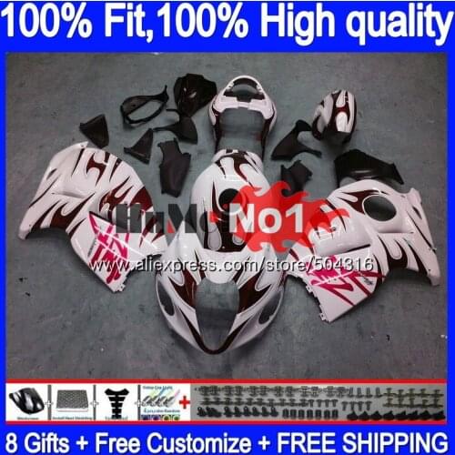 Injection For SUZUKI Hayabusa GSXR 00 2008 2009 10 11 12 29MC.285 White Black GSXR-1300 GSXR1300 08 09 2010 2011 2012 Fairing