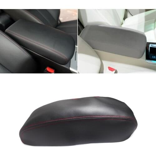 Soft Leather Armrest Cover For Nissan Altima 2013 2014 2015 2016 2017 2018 Interior Center Console Lid Armrest Box Cover Trim