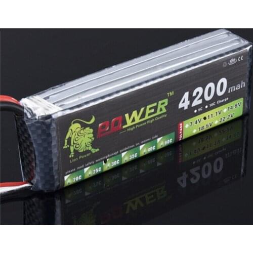 Lion power 11.1v 4200mah 30c Lipo Battery 3S For RC Car Boat power lipo battery Helicopter Drone Quadcopter Four axis battery