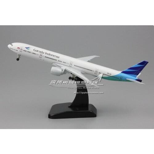 19cm Collectible Airplane Model Indonesia Airways 777-300ER Aircraft Alloy Plane Model Diecast Souvenir Vehicles Gift Toy