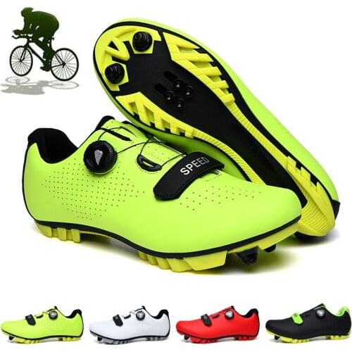 2021 New Carbon Fiber Men Cycling Shoe Breathable Triathlon Mountain Bike Sneakers Man Sport Road Racing Shoes Spin Buckle