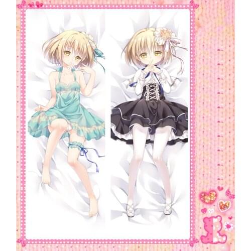 Japanese Anime Cartoon Three piece Double sided hugging Pillow Case Cover Pillowcase 2 Way WT 17055