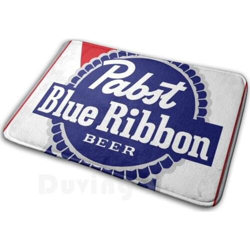 Pabst Blue Ribbon Can Soft Non-Slip Mat Rug 3308 Carpet Cushion Budweiser Bud Light Lite Beer Party Bar Logo Brand America