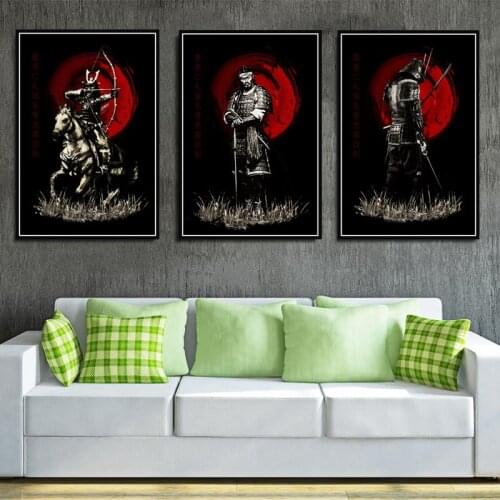Poster And Prints Japanese Japan Samurai Bushido Modern Artist Wall Art Canvas Painting For Living Room Home Decor картины