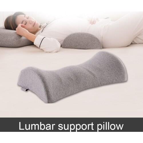 Sleeping Waist Pillow Waist Memory Foam Cushion Bed Pregnant Woman Hip Knee Spine Alignment Sciatic Nerve Pain Relief