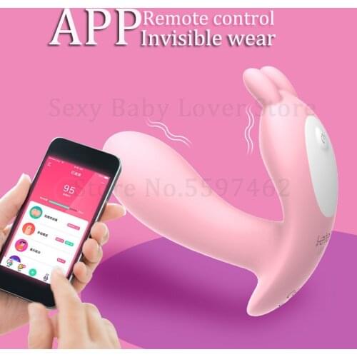 APP Remote Control Butterfly Dildo Vibration Masturbator Lnvisible Wear G spot Clitoris Stimulator Vibrator Sex Toys for women