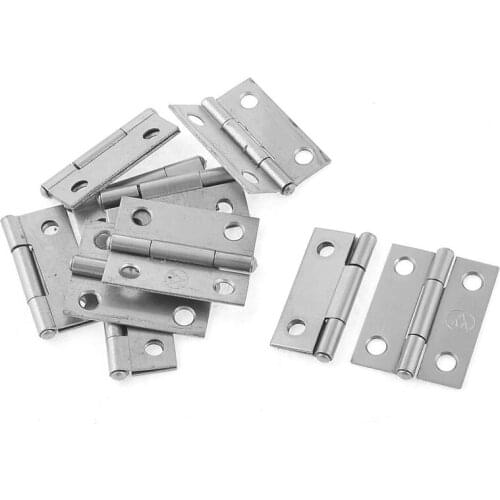Rectangle Folding Closet Cabinet Door Hinge Hardware 1.5" 10 Pcs