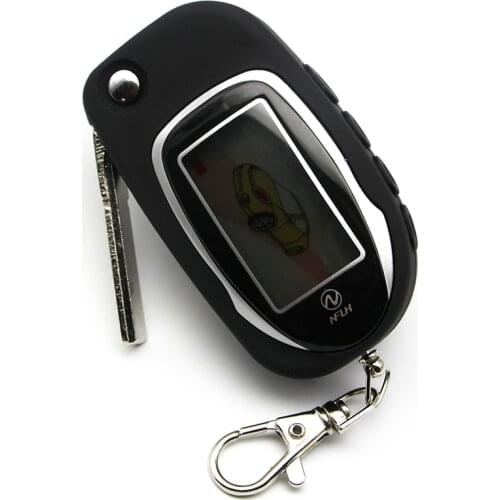 Russia version M7 LCD Remote for Scher-Khan magicar 7 Lcd two way car alarm system switchblade keychain uncut blade fob