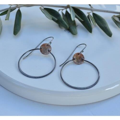 Handmade silver earrings free shipping from Turkey