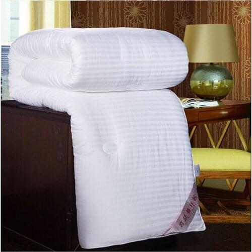 Down Quilt Mulberry Silk Quilt Bedding 100% Pure Cotton Quilt Cover for Summer and Winter Household Thickening and Warmth