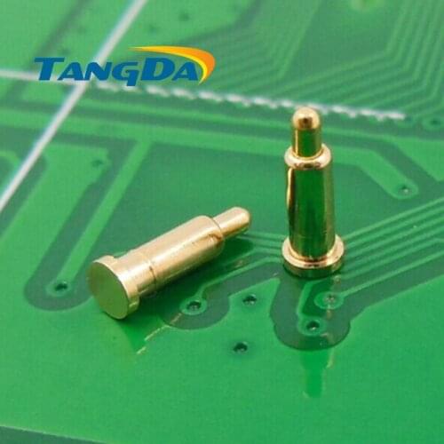 Tangda DHL/EMS D2*7.5mm 1000PCS pogo pin connector Mobiles Battery spring 1P Thimble Surface Mount SMD gold plate 1u" 1.2A
