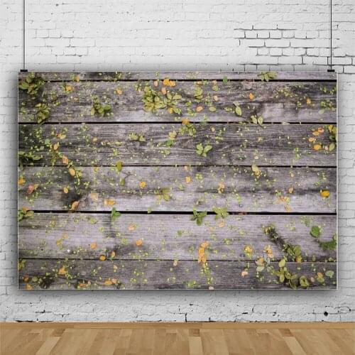 Green Deciduous Wooden Board Outdoor Background Portrait Photography Photozone Decors Backdrops Photocall Studio Accessories