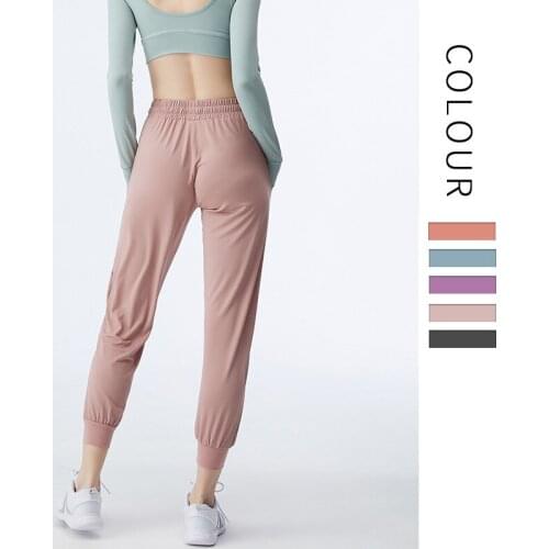 Womens Sportswear Yoga Pants Loose Elastic Waist Fitness Gym Running Sports Jogger Trousers Ladies Yoga Sweatpants with Pocket