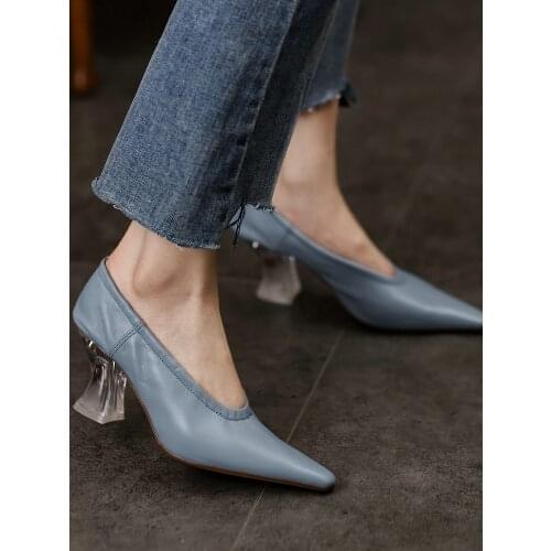 EshtonShero Women Pumps Women Heels Femme Platform Summer High Heels Pointed Toe For Party Wedding Shoes Women Thick Heels