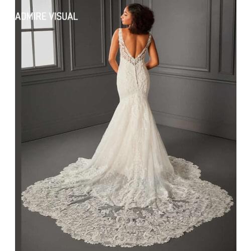 Newest Wedding Dress Mermaid Lace Sweetheart Neckline Open-Back Sleeveless Plus Size Bride Gown 2021 Vestidos De Novia