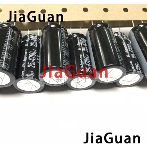 10PCS RUBYCON YXF 25V4700UF 18X35.5MM electrolytic capacitor 4700uf 25v yxf 47000uF/25V high frequency low resistance long life